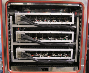 Burn-in chamber with casettes