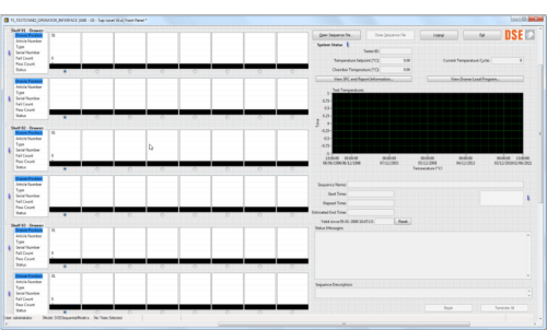 Burn-in user interface