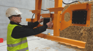 DSE technician installing moisture meters at Sleaford  Power plant