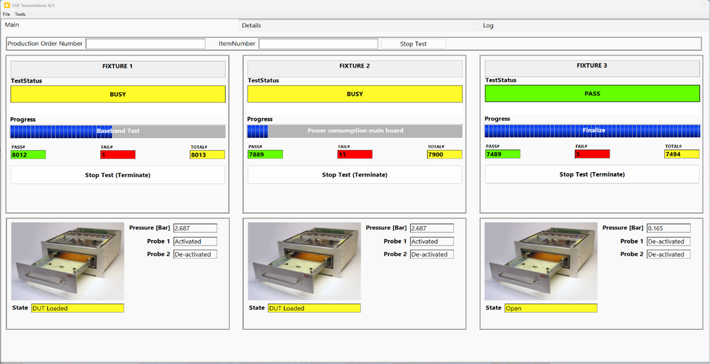 LabVIEW and TestStand-based user interface