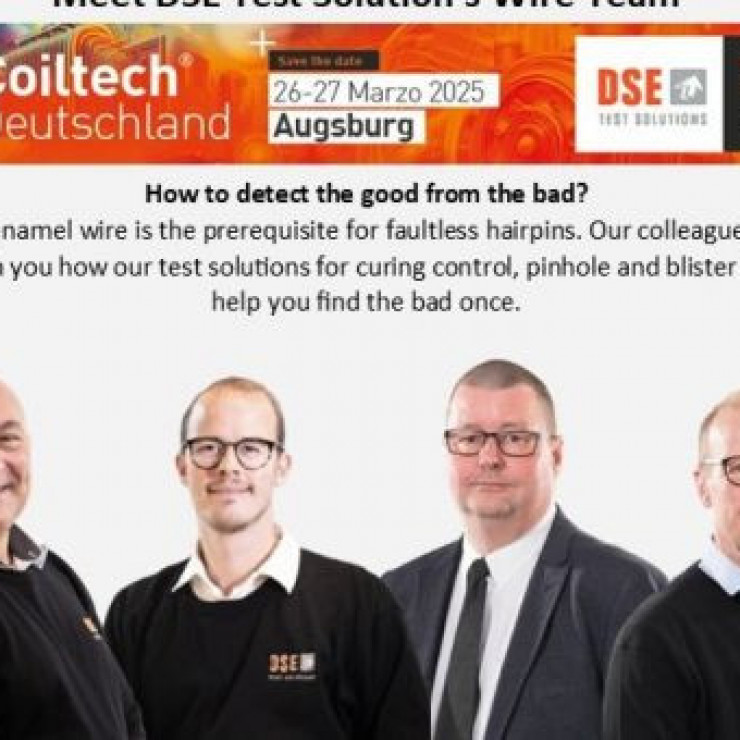 Meet DSE’s Wire Team at Coiltech Augsburg