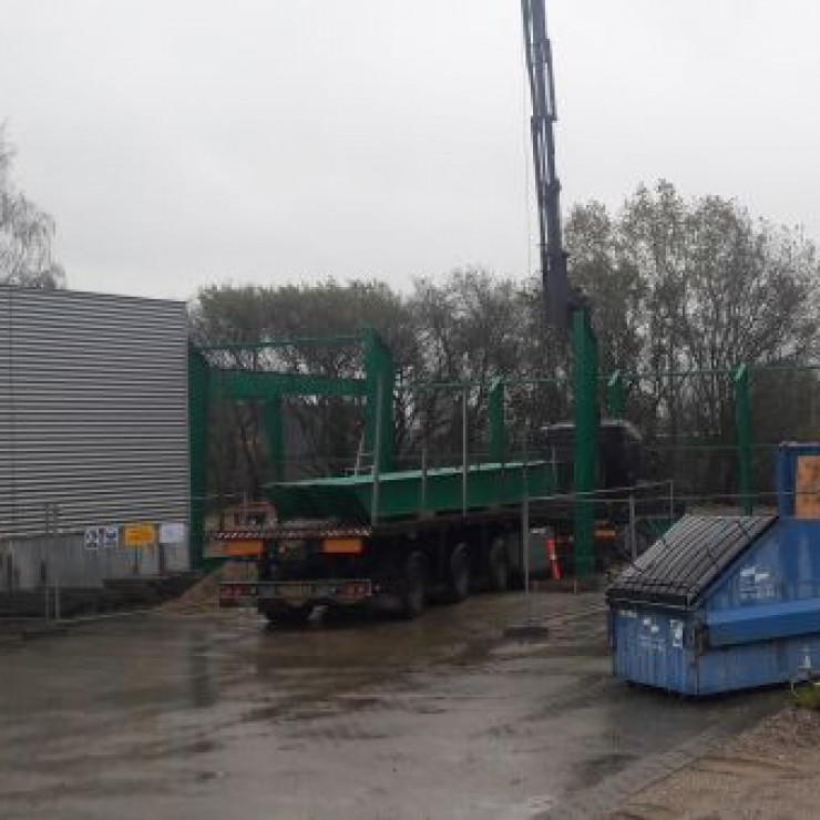 The construction begins take shape