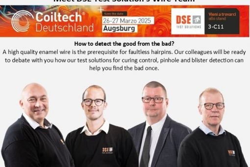 Meet DSE’s Wire Team at Coiltech Augsburg