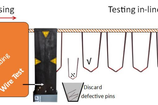 In-line continuity test for manufacturing hairpins